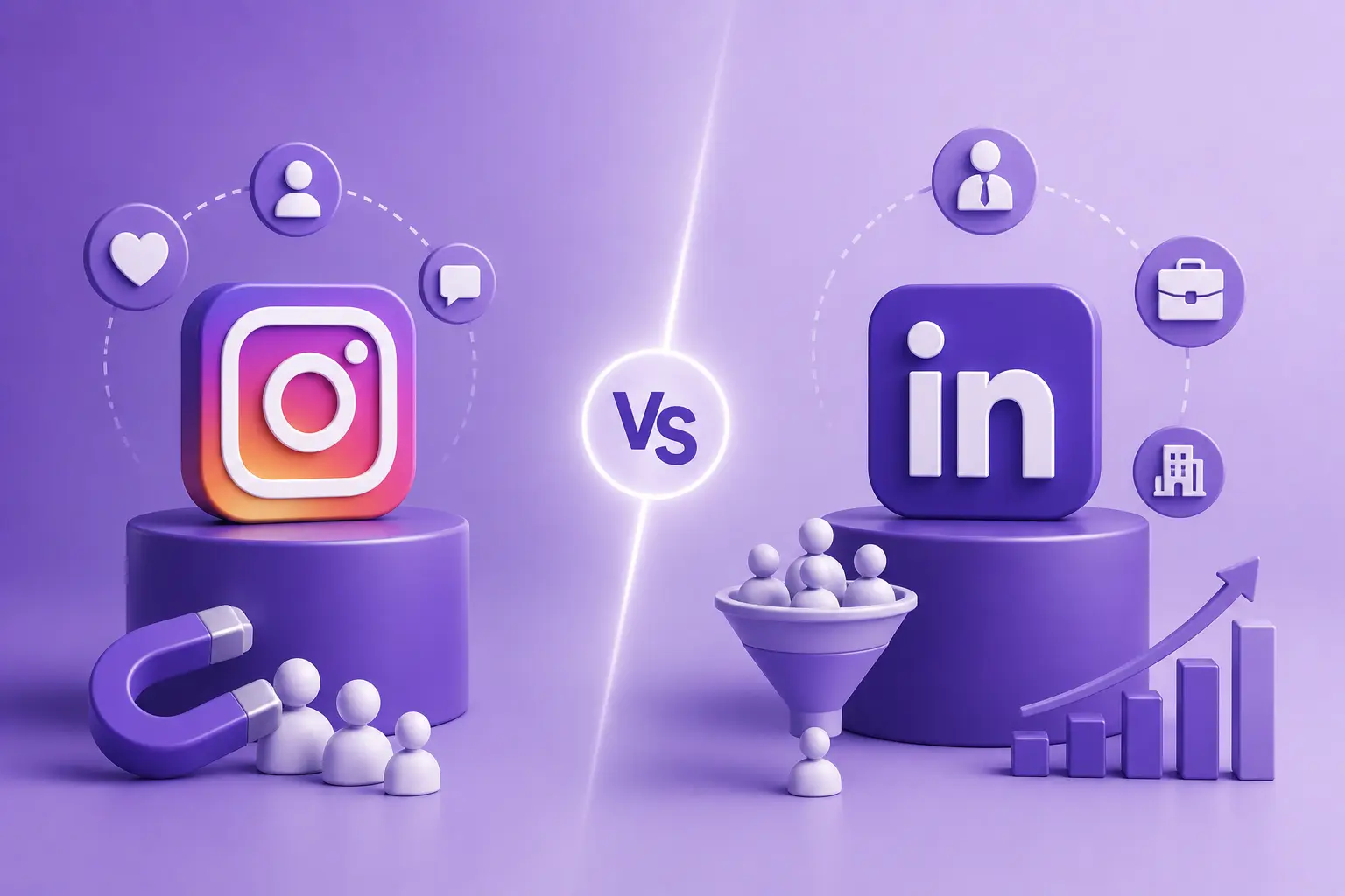 Instagram vs LinkedIn B2B leads